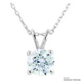 2 Carat White Pure Brilliance Pendant Made with Swarovski Zirconia